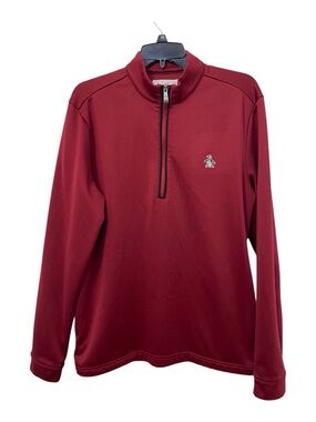 Original Penguin Men's Red Quarter-Zip Pullover,L